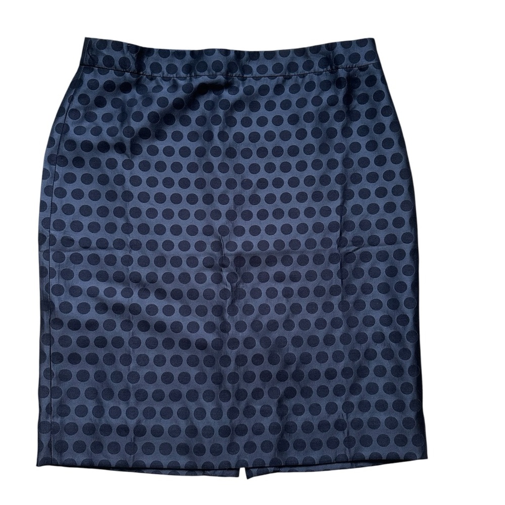 NWT!!! J. Crew Navy Classic Career Wear Polka Dot The Pencil Skirt